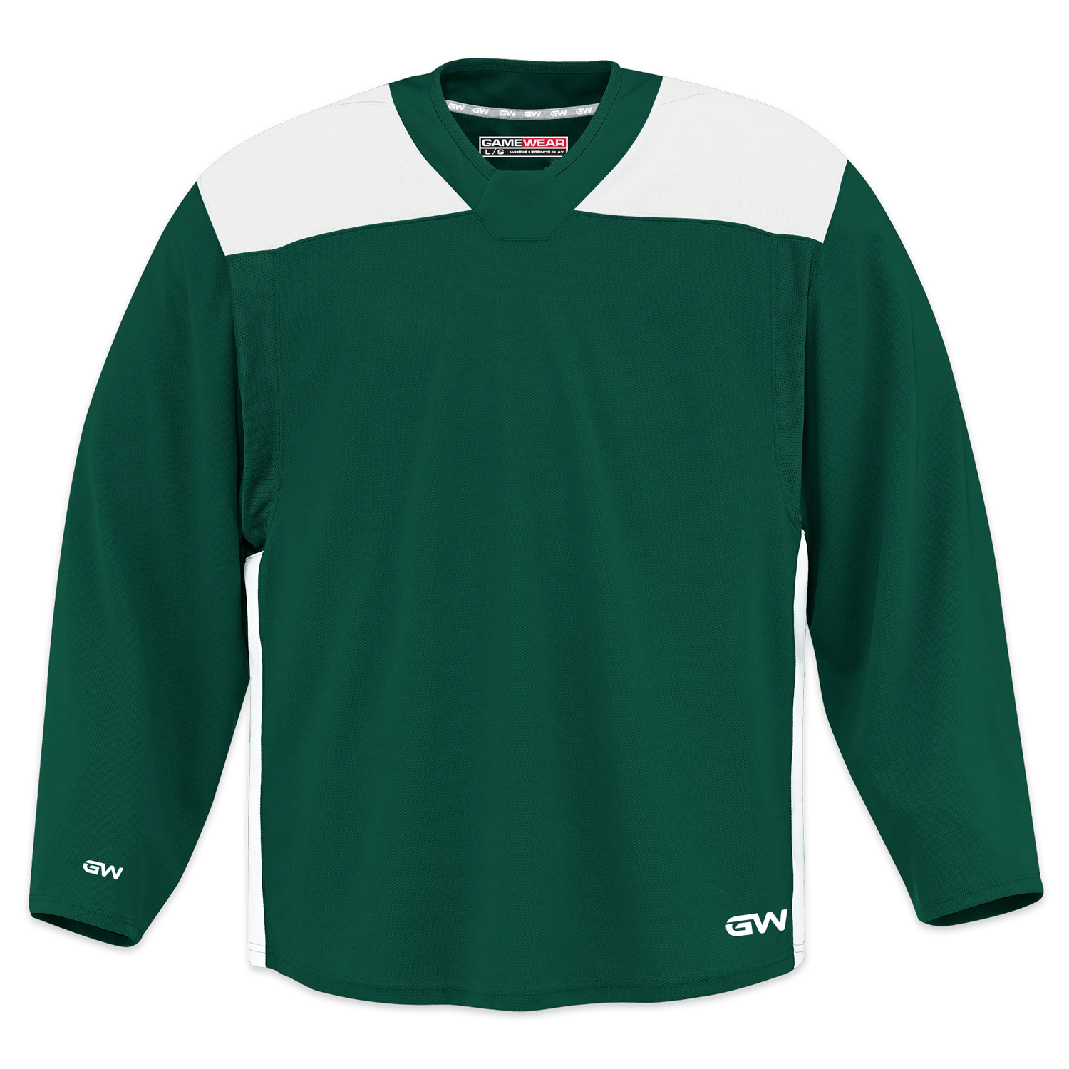 GameWear GW6500 ProLite Series Junior Hockey Practice Jersey - Dark Green / White 3 GameWear GW6500 ProLite Series Junior Hockey Practice Jersey - Dark Green / White