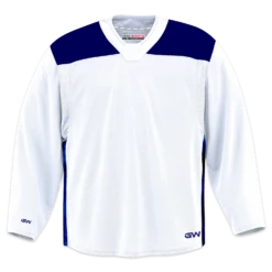 GameWear GW6500 ProLite Series Junior Hockey Practice Jersey - White / Royal
