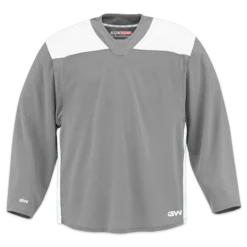 GameWear GW6500 ProLite Series Senior Hockey Practice Jersey - Grey / White