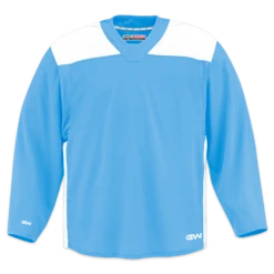 GameWear GW6500 ProLite Series Senior Hockey Practice Jersey - Sky Blue / White