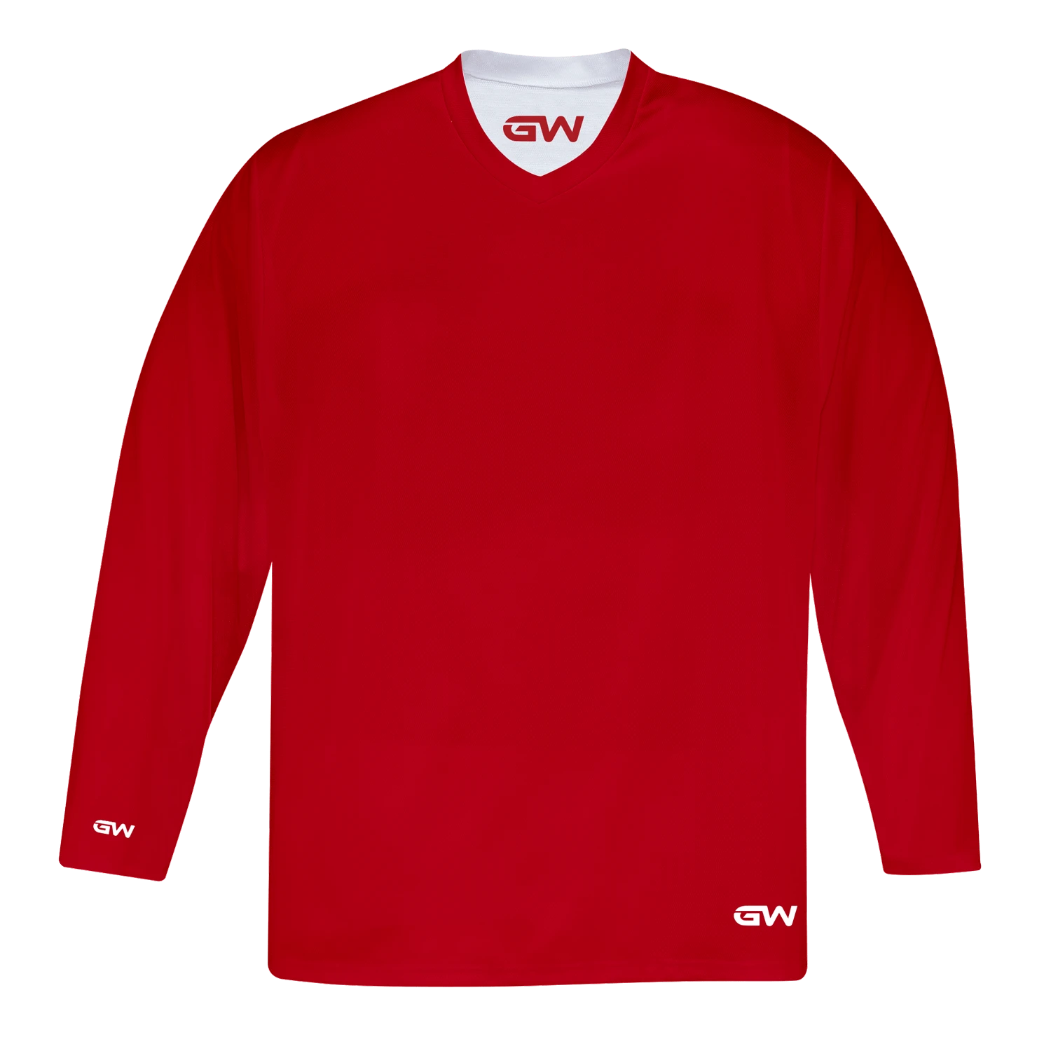 GameWear GW7500 ProLite Series Reversible Junior Hockey Practice Jersey - Red / White 3 GameWear GW7500 ProLite Series Reversible Junior Hockey Practice Jersey - Red / White