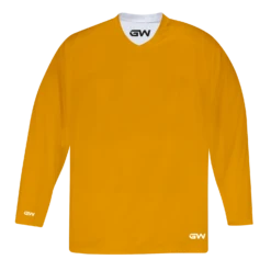 GameWear GW7500 ProLite Series Reversible Junior Hockey Practice Jersey - Yellow / White