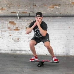 HockeyShot Training Balance Board -Hockey Gear Shop hockey shot fitness training hockeyshot training balance board osfa standard red 30359320559682