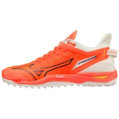 Mizuno Wave Leopardus Hockey Shoes - Neon Flame (2023/24)