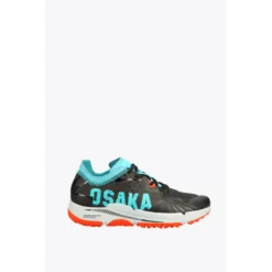 Osaka IDO MK1 Standard Hockey Shoes - Analog Black/Aqua Blue (2021/22)